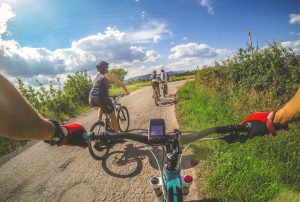 Mountain Bike: on a road in Tuscany